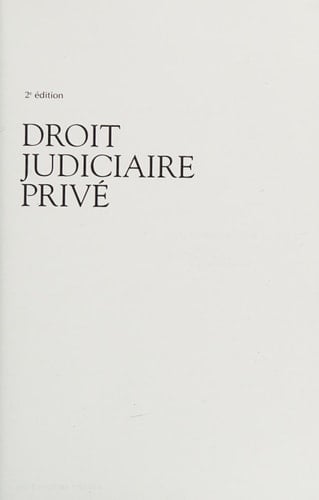 Droit Judiciaire Privé