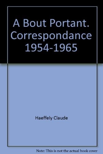 À bout portant correspondance, 1954-1965