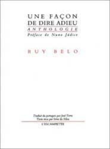 Une façon de dire adieu