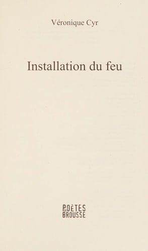 Installation du Feu