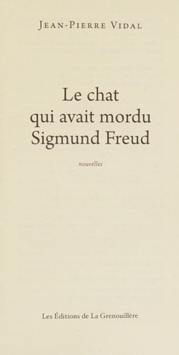Le chat qui avait mordu Sigmund Freud nouvelles