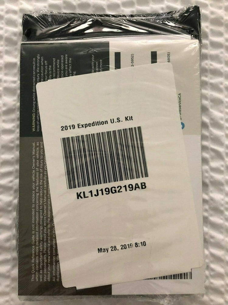 2019 FORD EXPEDITION OWNERS MANUAL 19