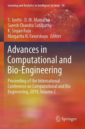 Advances in Computational and Bio-Engineering Proceeding of the International Conference on Computational and Bio Engineering, 2019, Volume 2