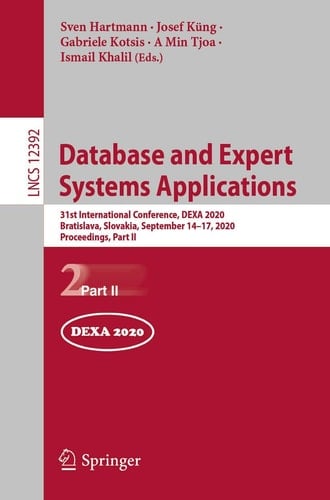 Database and Expert Systems Applications 31st International Conference, DEXA 2020, Bratislava, Slovakia, September 14–17, 2020, Proceedings, Part II