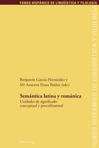 Semántica latina y románica Unidades de significado conceptual y procedimental