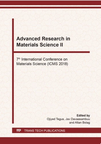 Advanced Research in Materials Science II