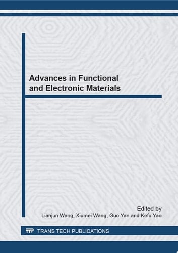 Advances in Functional and Electronic Materials
