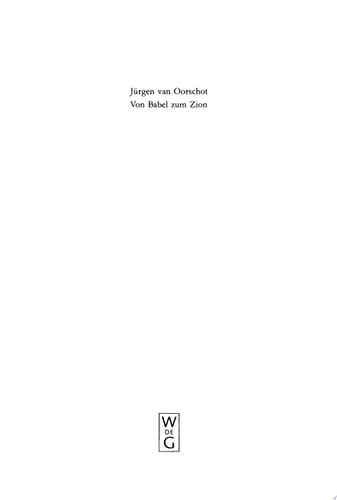 Von Babel zum Zion
