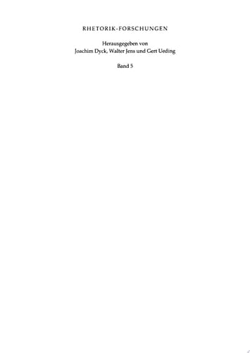 Die Rhetorik bei Kant, Fichte und Hegel