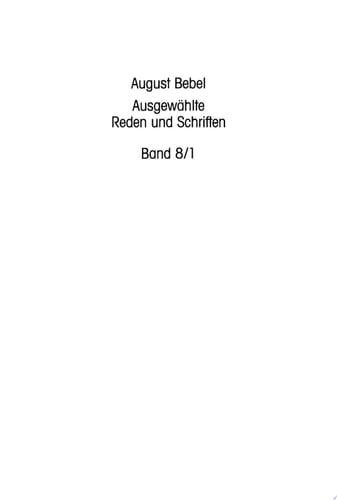 Reden und Schriften 1906 bis 1913