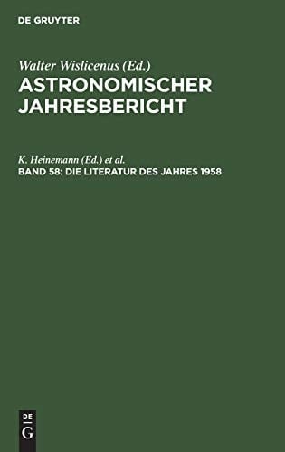 Die Literatur des Jahres 1958