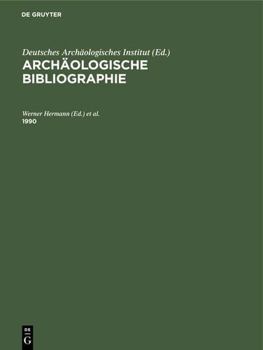 Archäologische Bibliographie/1990