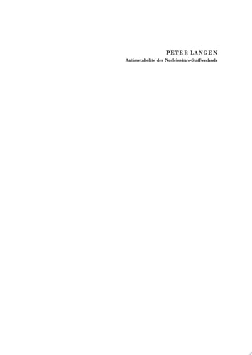 Antimetabolite des Nucleinsäure-Stoffwechsels