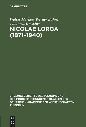 Nicolae Lorga (1871-1940)