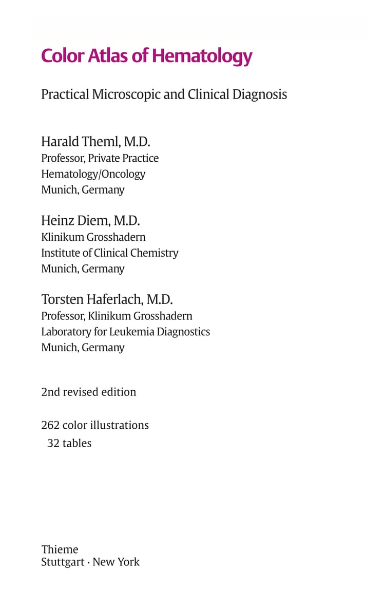 Color Atlas of Hematology: Practical Microscopic and Clinical Diagnosis (Thieme Flexibook)