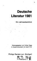 Deutsche Literatur 1981 ein Jahresüberblick