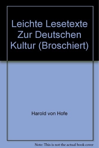 Leichte Lesetexte zur deutschen Kultur