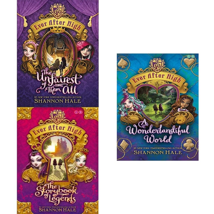 Shannon Hale Collection Ever After High 4 Books Set (The Storybook of Legends, the Unfairest of Them All, Once Upon a Time, a Wonderlandiful World) by Shannon Hale (2015-05-04)