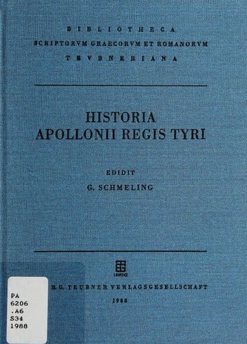 Historia Apollonii Regis Tyri (Bibliotheca Teubneriana)