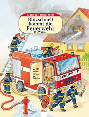 Blitzschnell kommt die Feuerwehr mit 50 Klappen zum Schauen und Entdecken