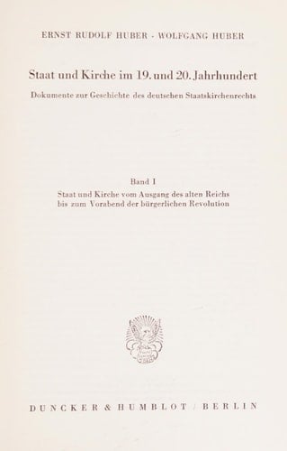 Staat Und Kirche Im 19. Und 20. Jahrhundert: Dokumente Zur Geschichte Des Deutschen Staatskirchenrechts. Bd. V: Register. Bearb. Von Rupprecht Stiefel (German Edition)