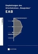 Empfehlungen des Arbeitskreises "Baugruben" EAB