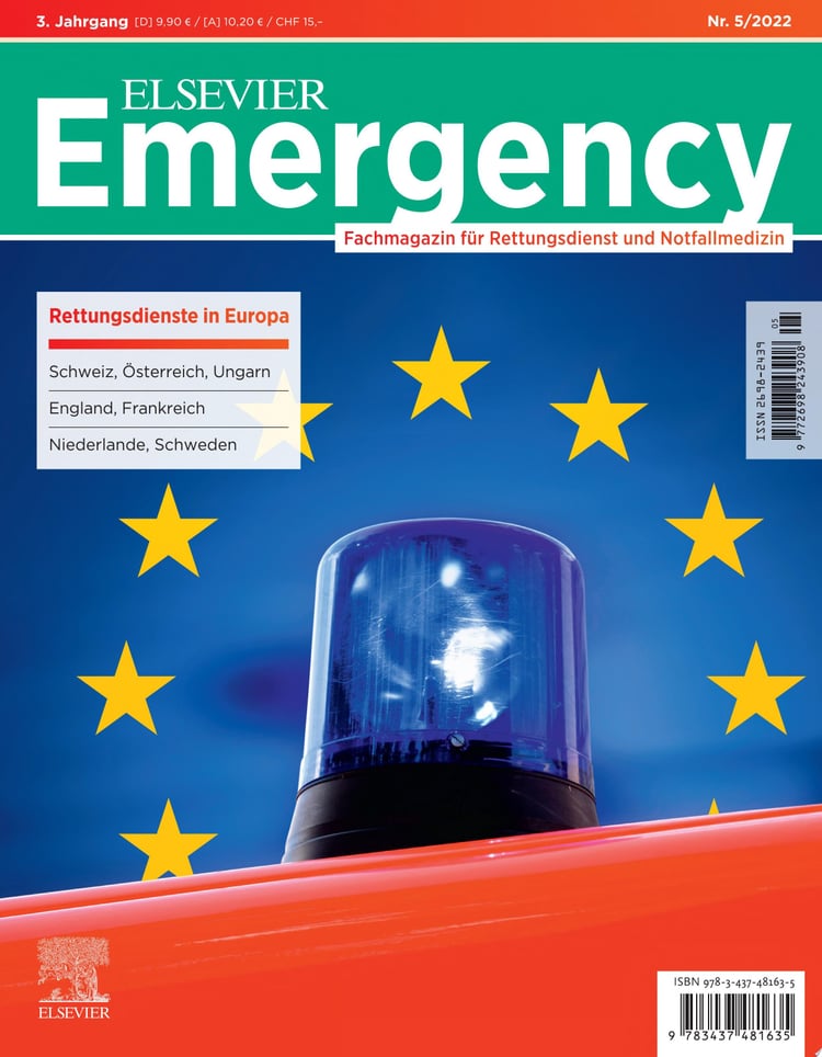Elsevier Emergency. Rettungsdienst in Europa. 5/2022