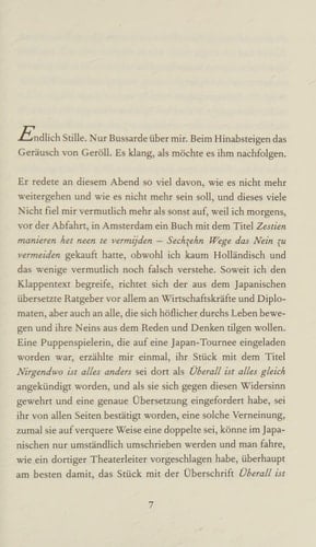 Endlich Stille