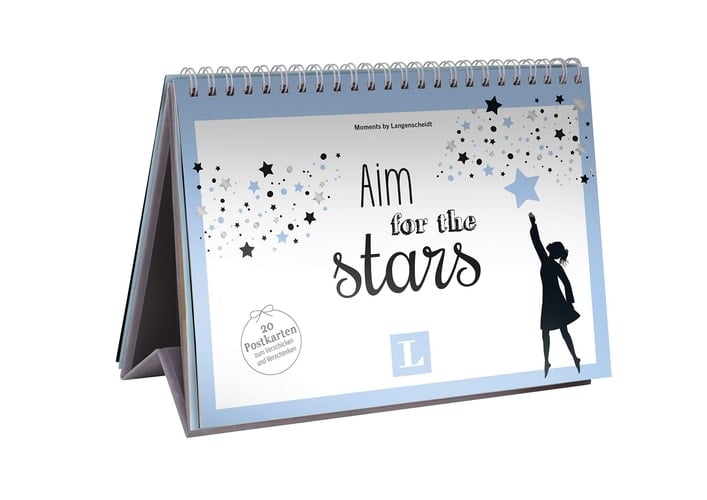 Aim for the Stars - Postkarten-Aufstellbuch Moments by Langenscheidt