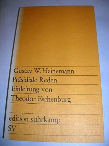 Präsidiale Reden (Edition Suhrkamp ; 790) (German Edition)