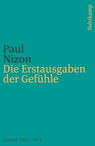 Die Erstausgaben der Gefühle Journal 1961-1972