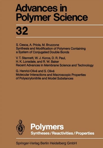 Polymers Syntheses/Reactivities/Properties