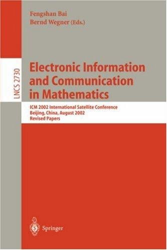 Electronic information and communication in mathematics