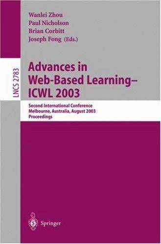 Advances in Web-based learning--ICWL 2003