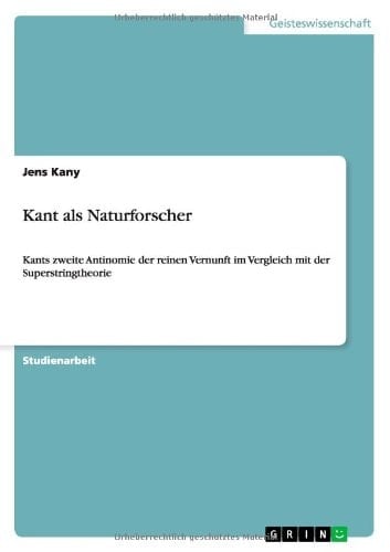 Kant Als Naturforscher