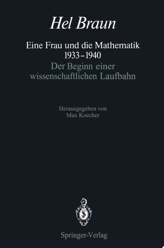Eine Frau und die Mathematik 1933–1940 Der Beginn einer wissenschaftlichen Laufbahn
