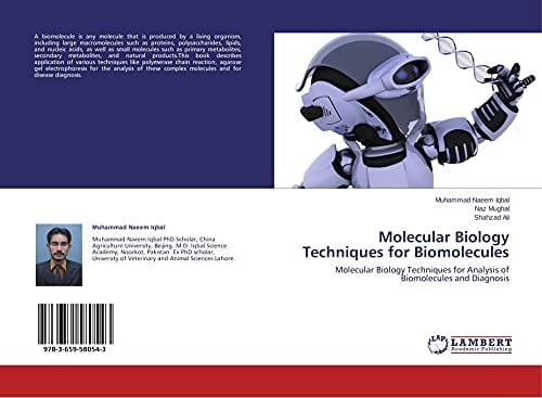 Molecular Biology Techniques for Biomolecules Molecular Biology Techniques for Analysis of Biomolecules and Diagnosis