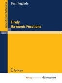Finely Harmonic Functions