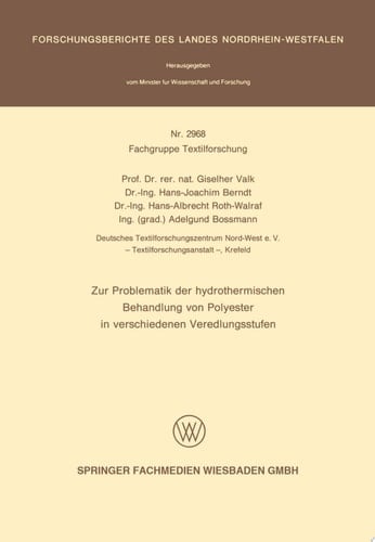 Zur Problematik der hydrothermischen Behandlung von Polyester in verschiedenen Veredlungsstufen