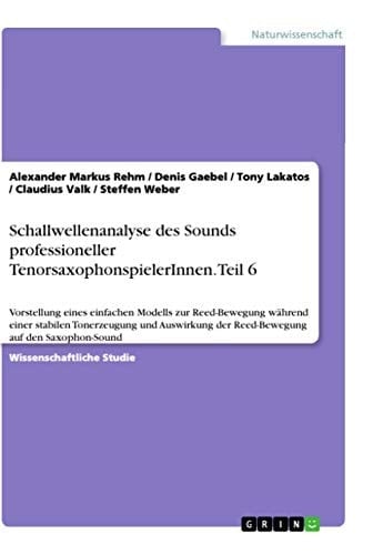 Schallwellenanalyse des Sounds professioneller TenorsaxophonspielerInnen. Teil 6 Vorstellung eines einfachen Modells zur Reed-Bewegung während einer stabilen Tonerzeugung und Auswirkung der Reed-Bewegung auf den Saxophon-Sound