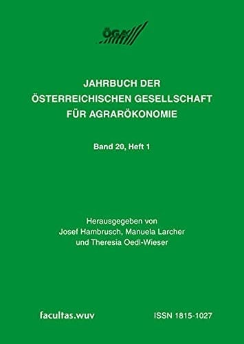 Beiträge der 20. ÖGA-Jahrestagung, die zum Generalthema "Land- und Ernährungswissenschaft 2020" an der Universität für Bodenkultur Wien am 23. und 24. September 2010 abgehalten wurde. 1 (2011)