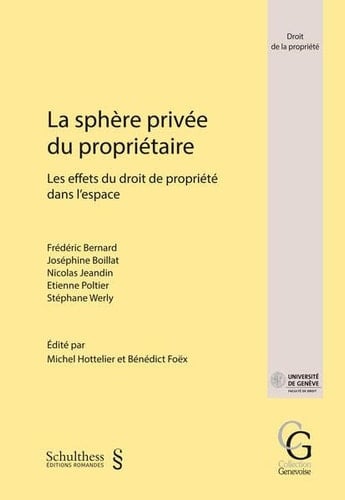 La sphère privée du propriétaire les effets du droit de propriété dans l'espace