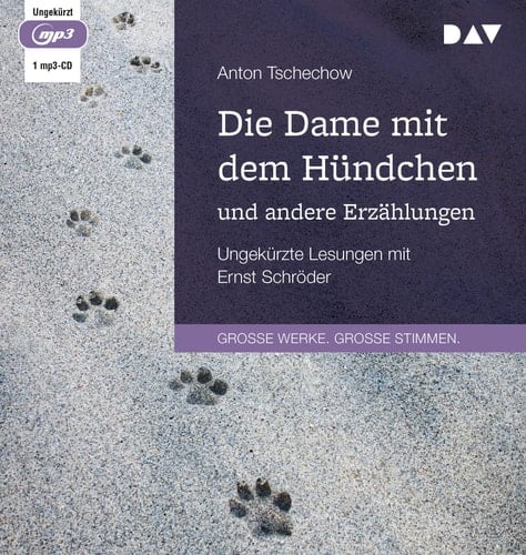 Die Dame mit dem Hündchen und andere Erzählungen Ungekürzte Lesungen mit Ernst Schröder (1 mp3-CD)