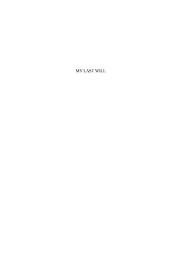 My Last Will