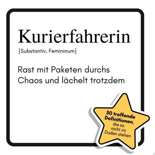 Kurierfahrerin Rast mit Paketen durchs Chaos und lächelt trotzdem