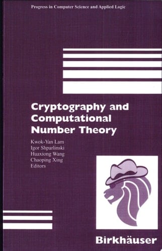 Cryptography and Computational Number Theory