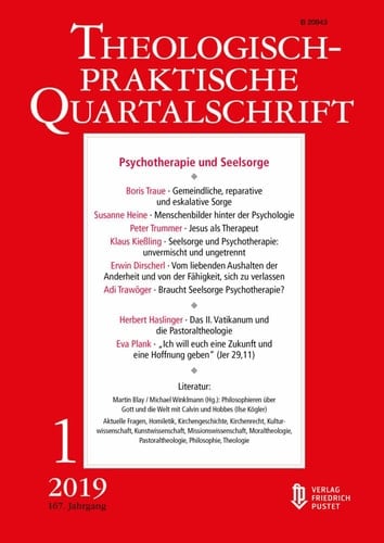 Psychotherapie und Seelsorge Theologisch-praktische Quartalschrift 1/2019