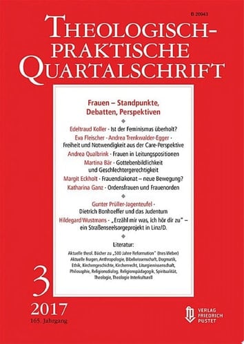 Frauen - Standpunkte, Debatten, Perspektiven Theologisch-praktische Quartalschrift