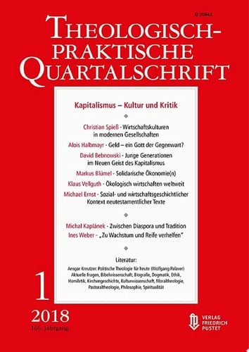 Kapitalismus - Kultur und Kritik Theologisch-praktische Quartalschrift