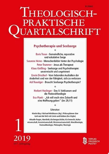 Psychotherapie und Seelsorge Theologisch-praktische Quartalschrift 1/2019
